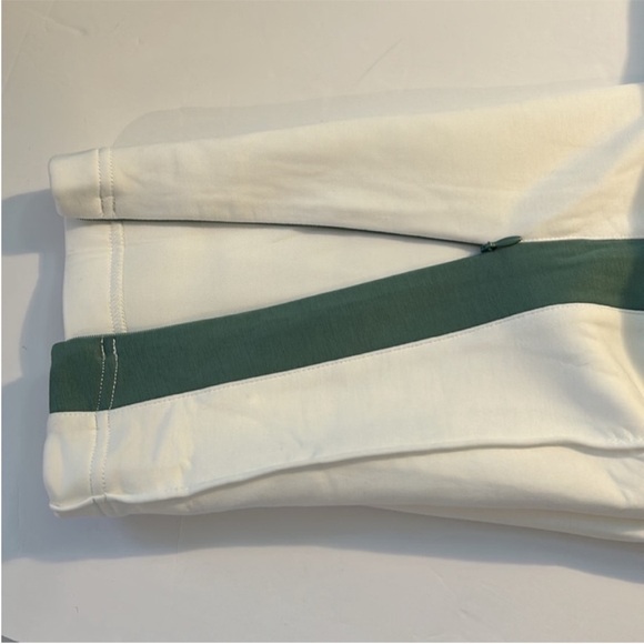 FP Movement Large Sweatpants Right On Track Pants white green stripe pockets - Picture 5 of 12